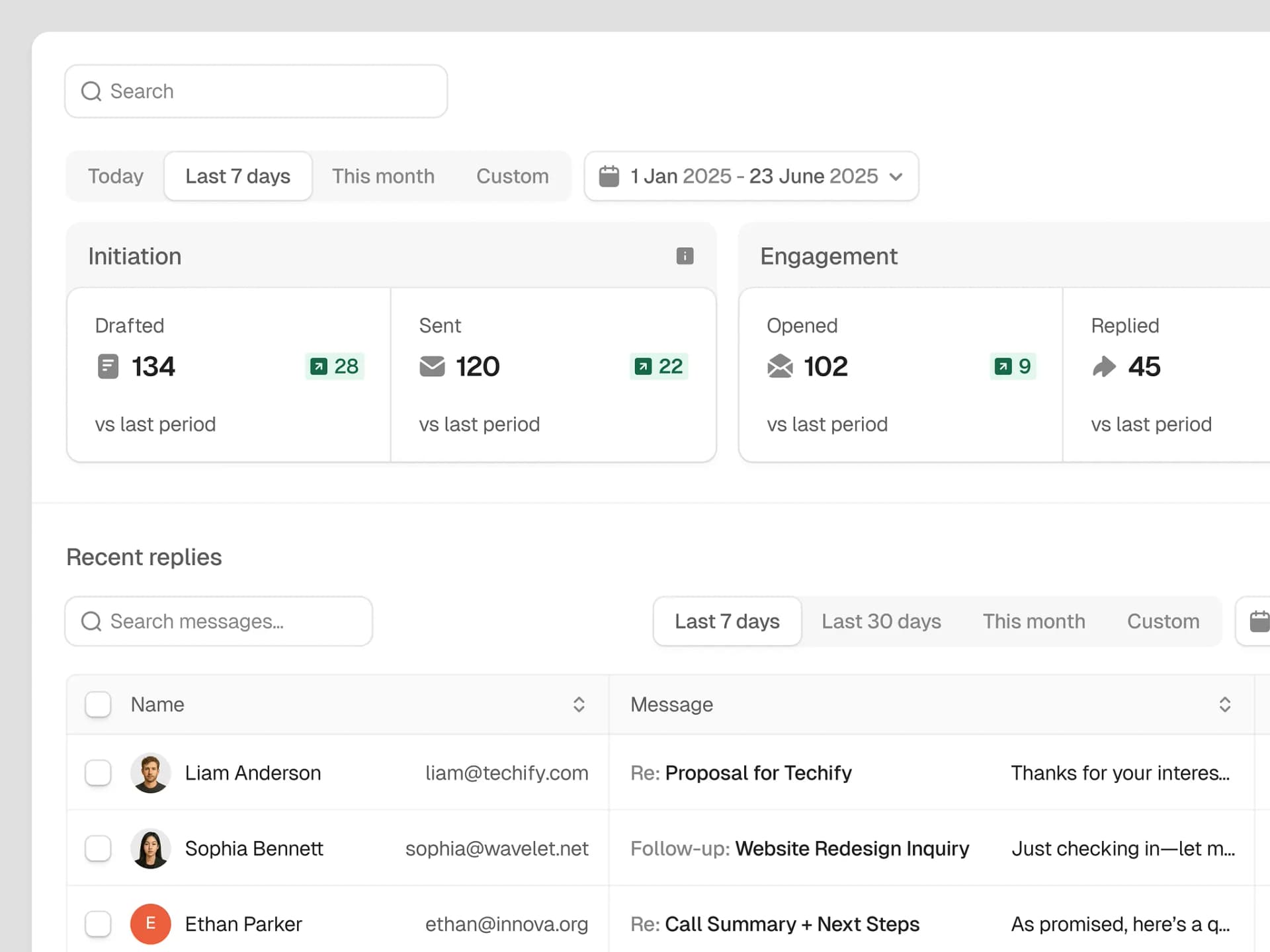 Business networking platform showing member discovery and profiles